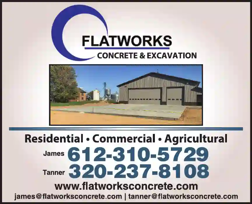 Concrete Contractors print ad for Flatworks Concrete Construction