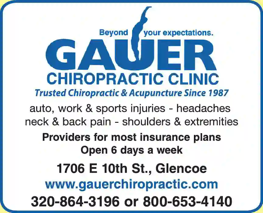 Chiropractors, D.C. print ad for Gauer Chiropractic Clinic
