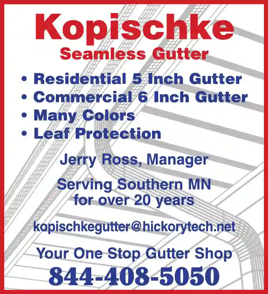 Gutters & Downspouts print ad for Kopischke Seamless Gutter
