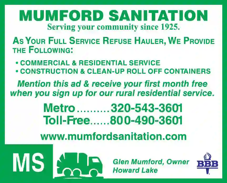 Garbage & Rubbish Collection print ad for Mumford Sanitation