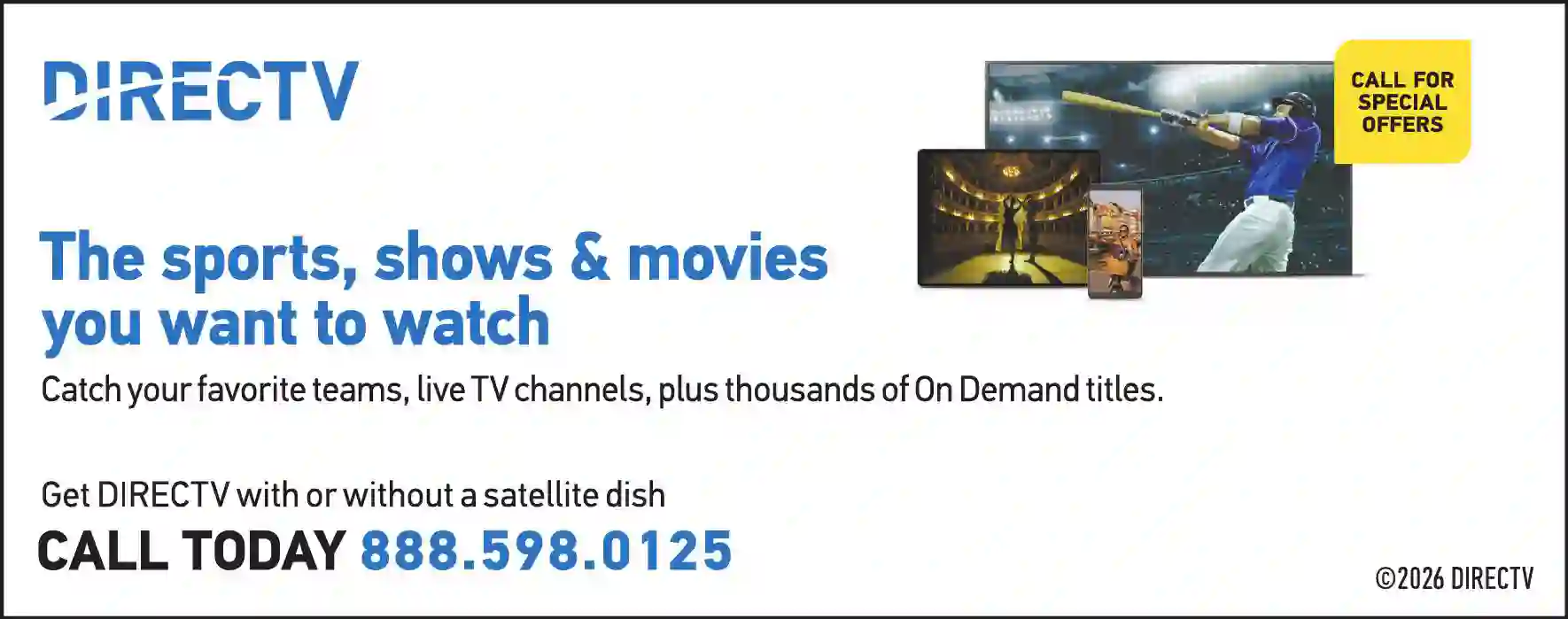 Satellite Equipment & Systems print ad for DirecTV
