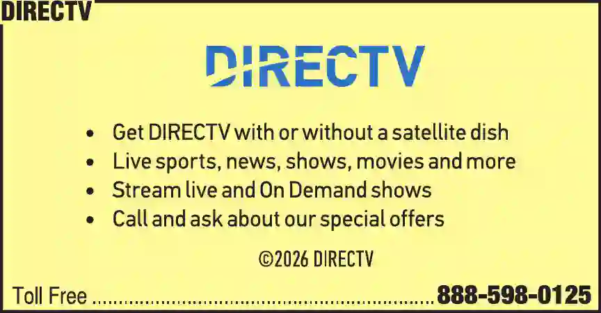 Television - Cable, CATV & Satellite print ad for DirecTV