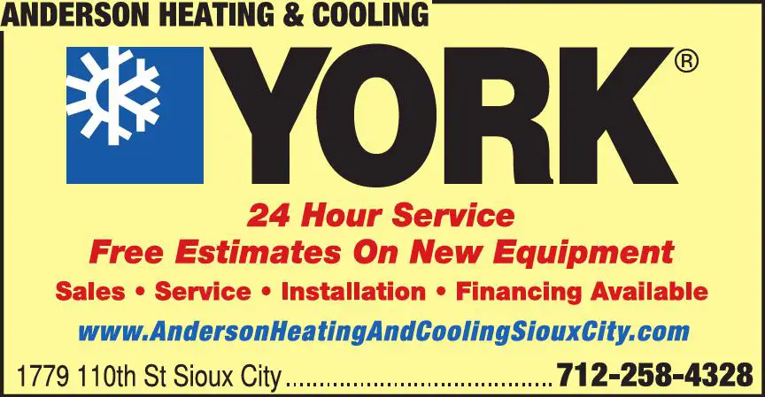 Geothermal Heating & Cooling Contractors print ad for Anderson Heating & Cooling