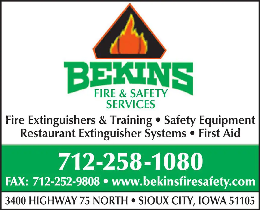 Fire Extinguishers print ad for Bekins Fire & Safety Services