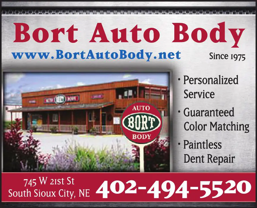 Auto Body Repair & Paint print ad for Bort Auto Body Inc