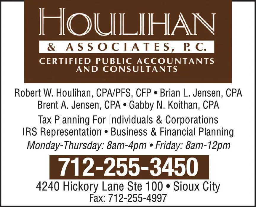 Accountants/Certified Public Accountants print ad for Houlihan & Associates PC