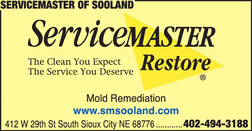 Mold Inspection & Removal print ad for ServiceMaster Of Sooland