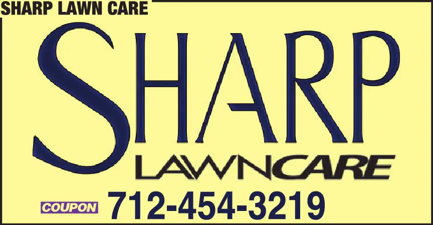 Weed Control print ad for Sharp Lawn Care