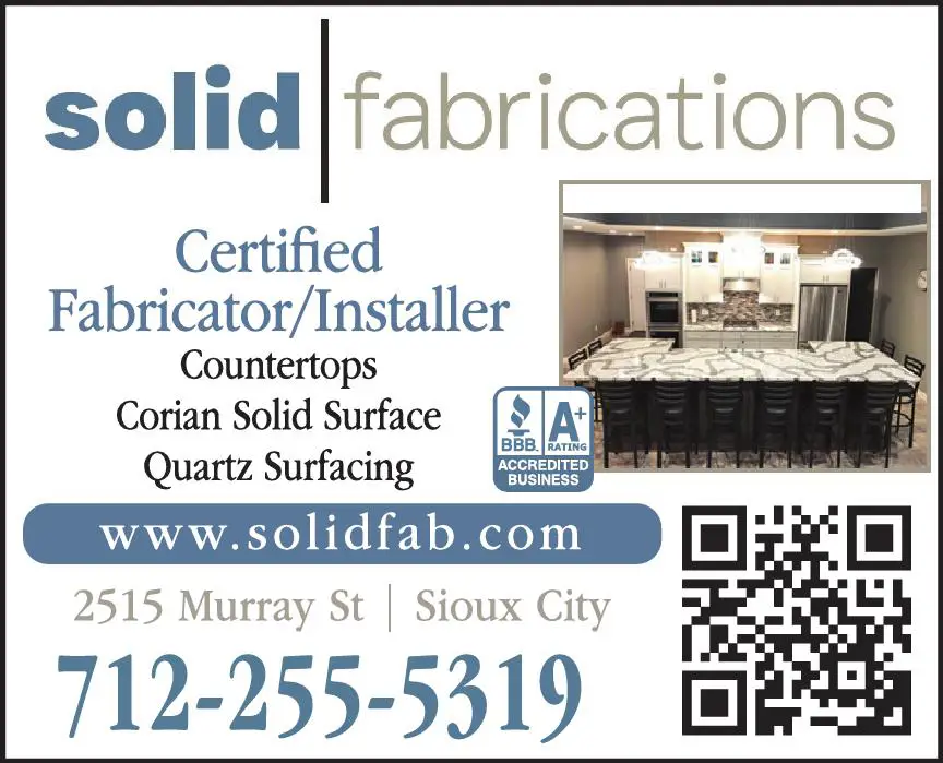 Counter Tops print ad for Solid Fabrications LLC
