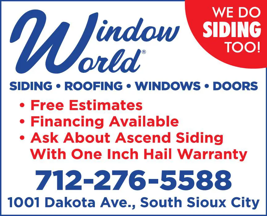 Siding Contractors print ad for Window World Of Siouxland