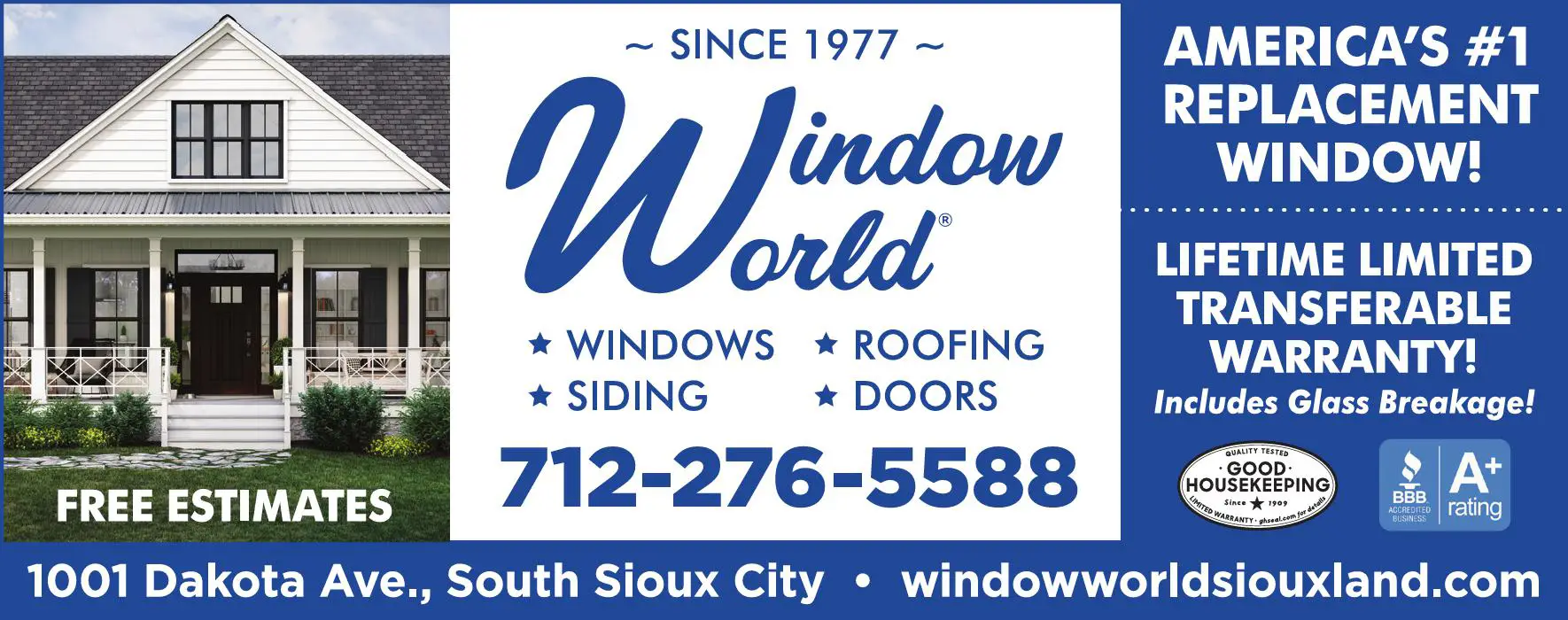 Windows print ad for Window World Of Siouxland