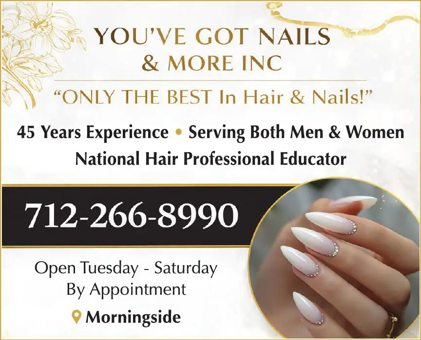 Beauty Salons & Services print ad for You've Got Nails & More Inc