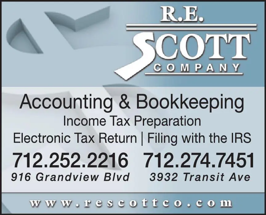 Accountants/Certified Public Accountants print ad for R E Scott Co