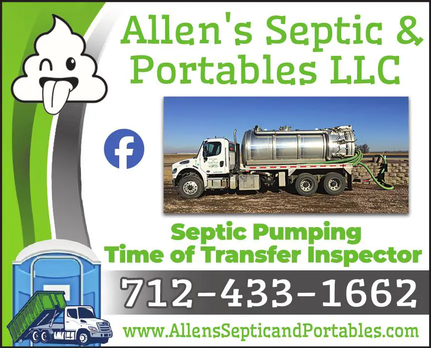 Septic Tanks & Systems - Cleaning print ad for Allen's Septic & Portables LLC
