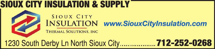 Insulation Contractors print ad for Sioux City Insulation & Supply