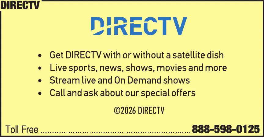 Internet Service Providers print ad for DirecTV