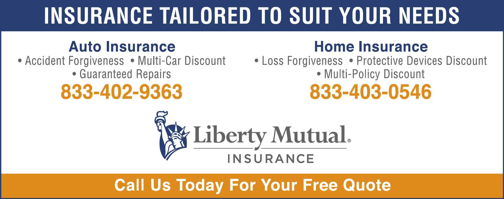 Insurance print ad for Liberty Mutual Insurance
