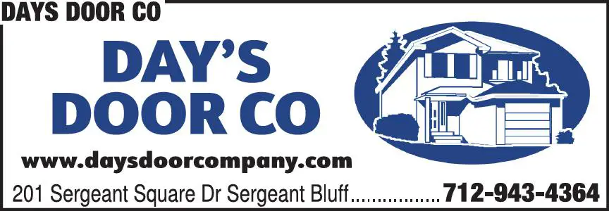 Garage Doors & Openers print ad for Days Door Co