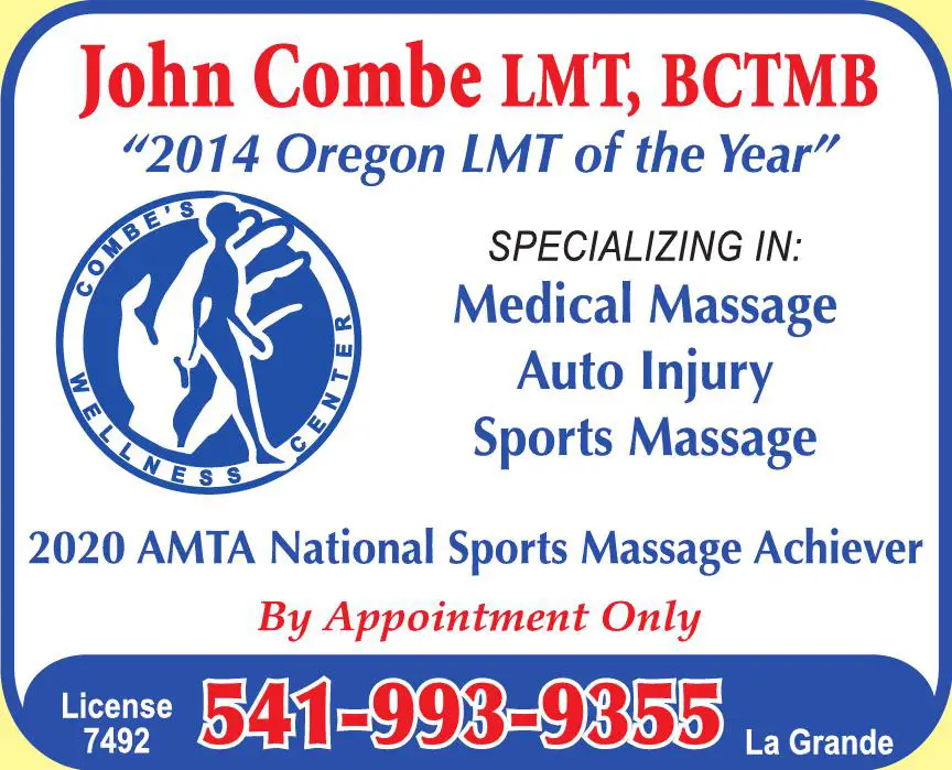 Massage - Therapeutic print ad for Combe's Wellness Center