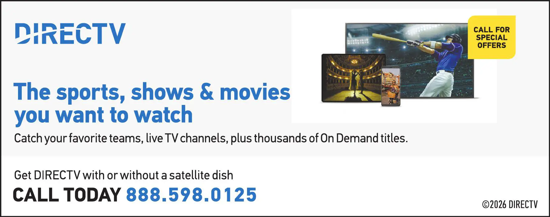 Internet Service Providers print ad for DirecTV