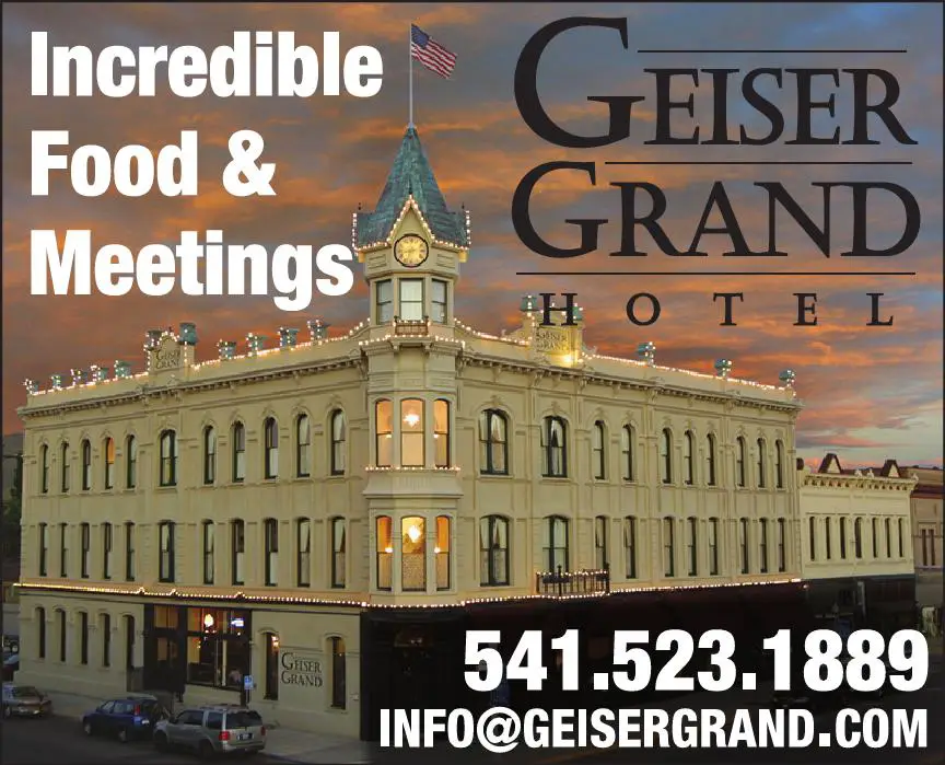 Restaurants print ad for Geiser Grand Hotel & Restaurant