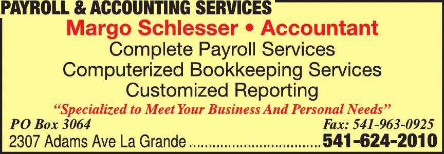 Payroll Service print ad for Payroll & Accounting Services