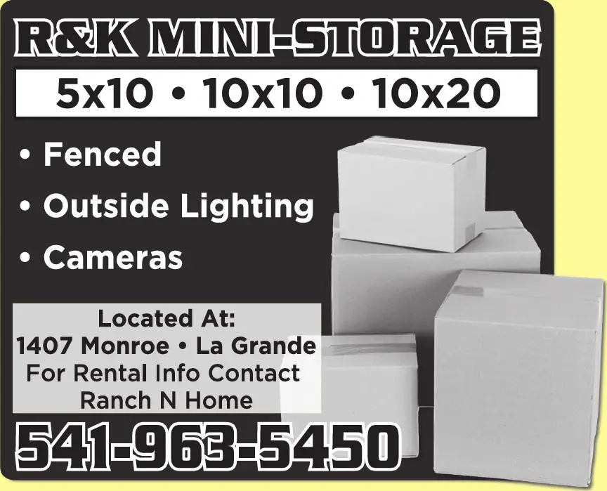Storage - Household & Commercial print ad for R & K Mini-Storage