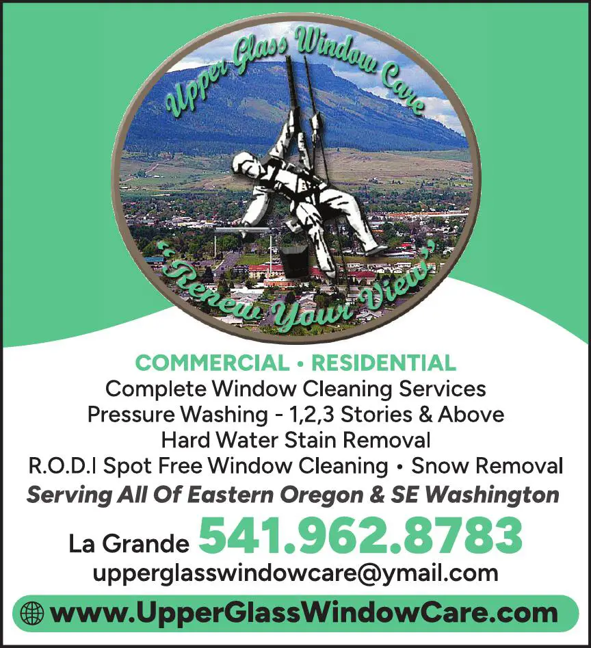 Window Cleaning print ad for Upper Glass Window Care Inc
