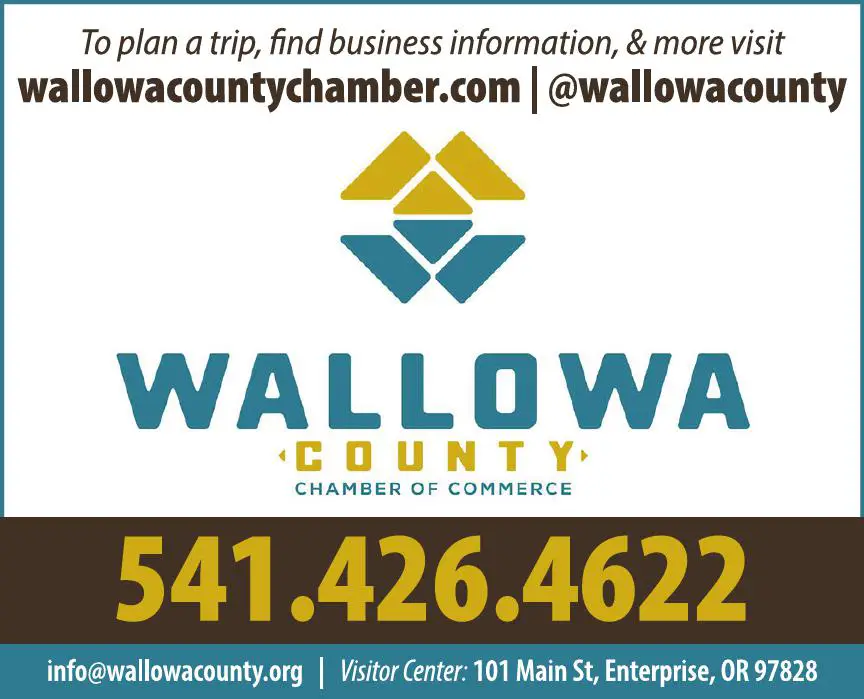 Chambers of Commerce print ad for Wallowa County Chamber Of Commerce