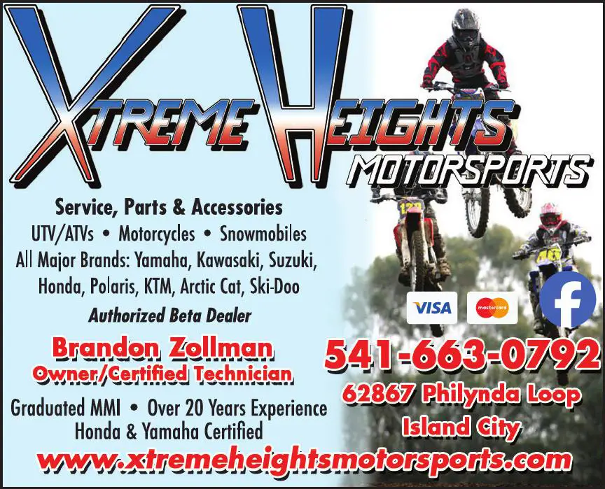 Motorcycles, Etc - Repair & Service print ad for Xtreme Heights Motorsports
