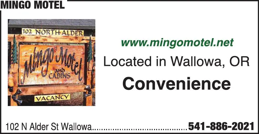 Hotels & Other Accommodations print ad for Mingo Motel