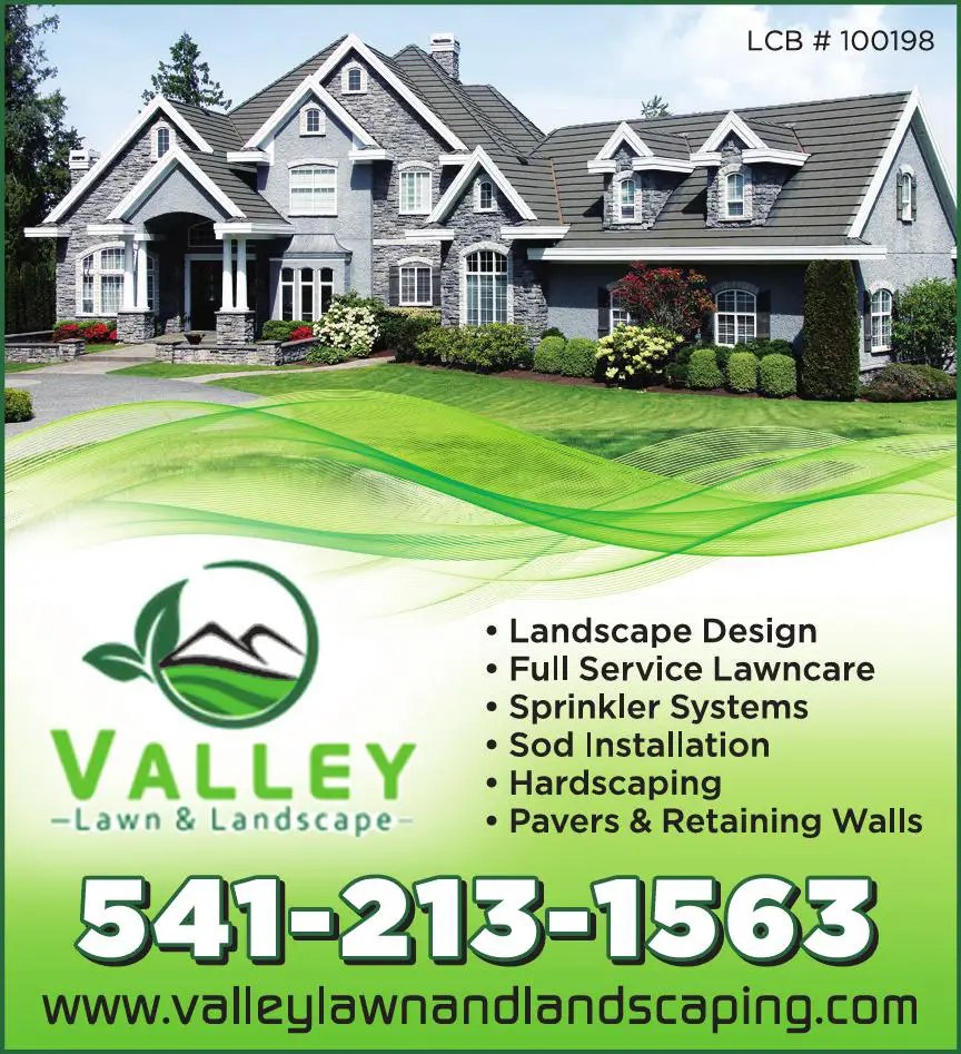 Landscape Contractors print ad for Valley Lawn & Landscape