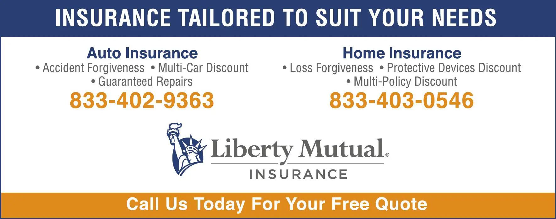 Insurance print ad for Liberty Mutual Insurance