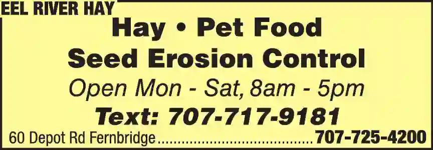 Feed Dealers print ad for Eel River Hay