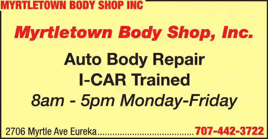 Auto Body Repair & Paint print ad for Myrtletown Body Shop Inc