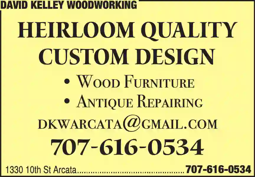 Furniture Designers & Custom Builders print ad for David Kelley Woodworking