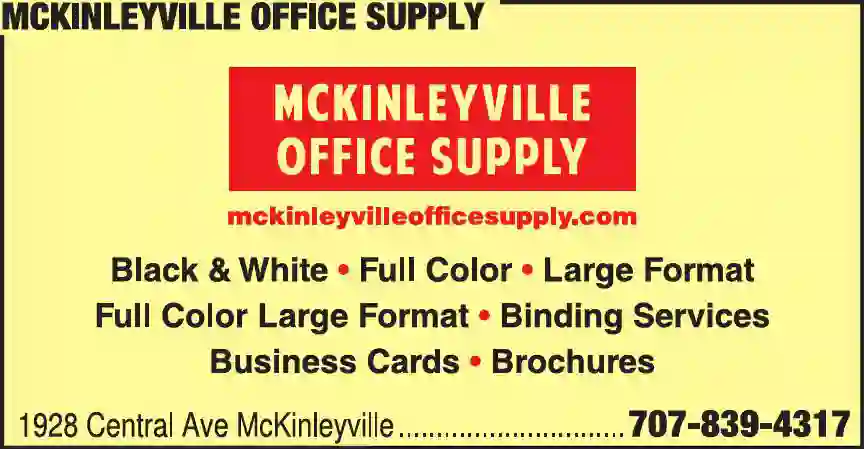 Copy & Duplicating Service print ad for McKinleyville Office Supply
