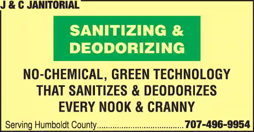 Fire & Water Damage Restoration print ad for J & C Janitorial