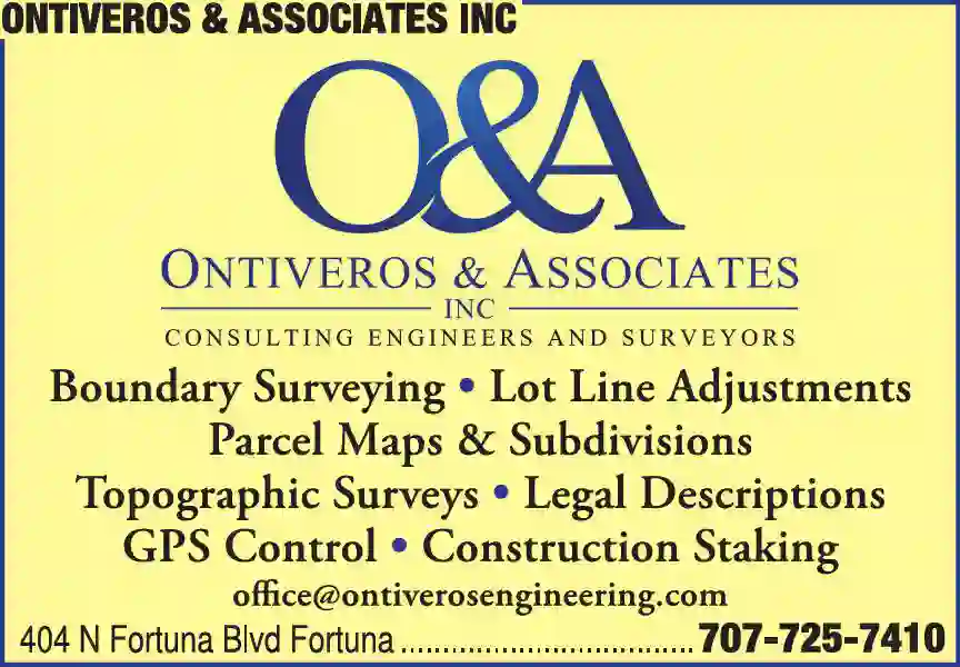 Surveyors - Land print ad for Ontiveros & Associates Inc