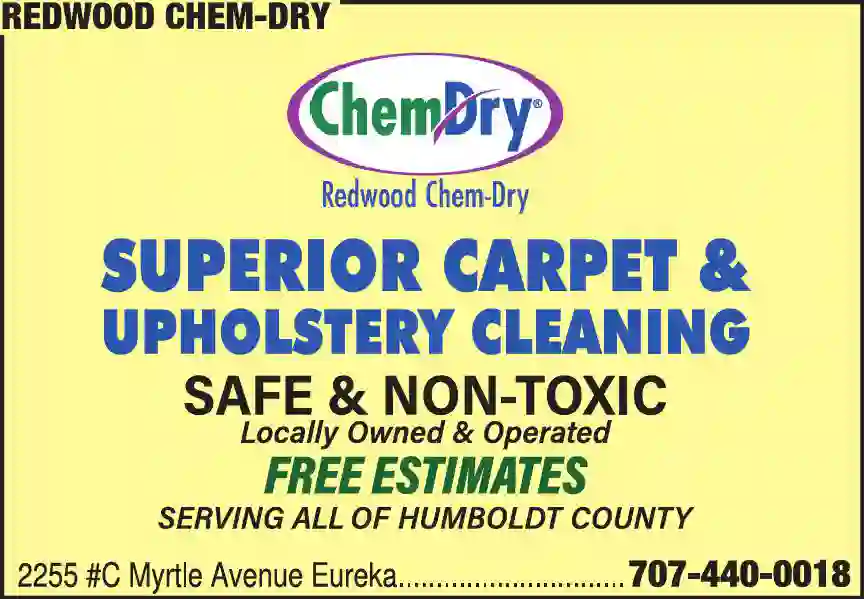 Carpet Rug & Upholstery Cleaners print ad for Redwood Chem-Dry