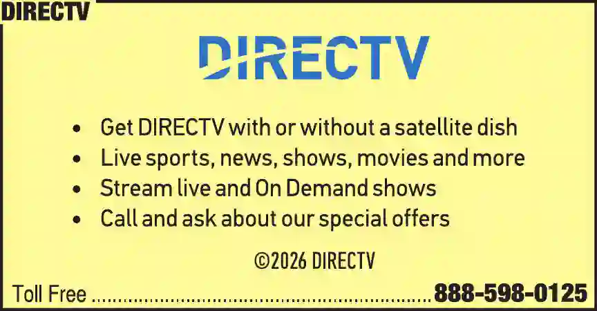 Cable Television Service print ad for DirecTV