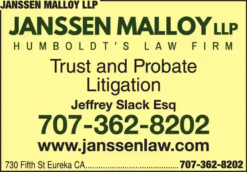 Attorneys - Wills, Probate, Trust & Estate Planning print ad for Janssen Malloy LLP