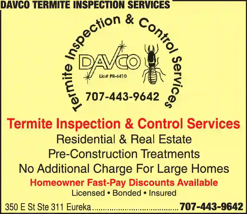 Pest Control Services print ad for Davco Termite Inspection Services