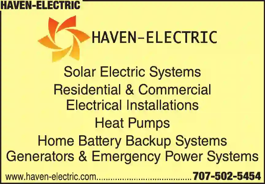 Solar Products & Services print ad for Haven-Electric