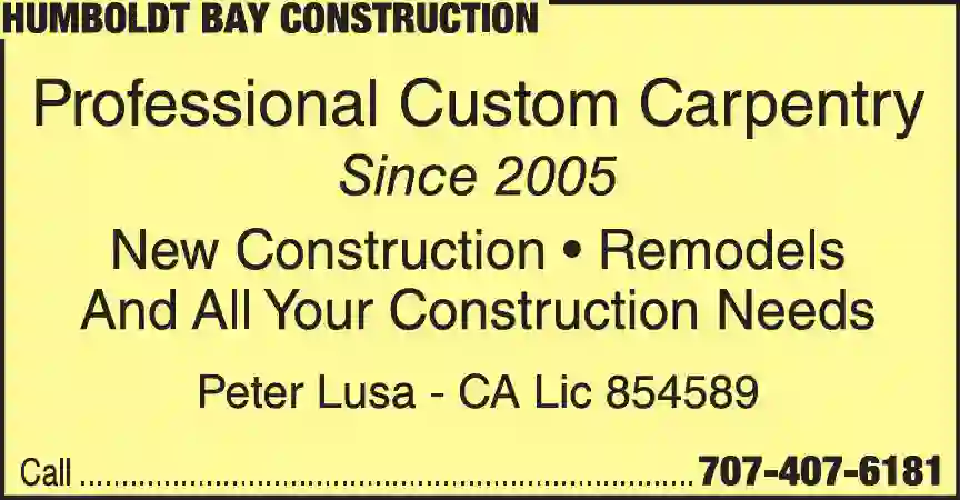 Contractors - General print ad for Humboldt Bay Construction