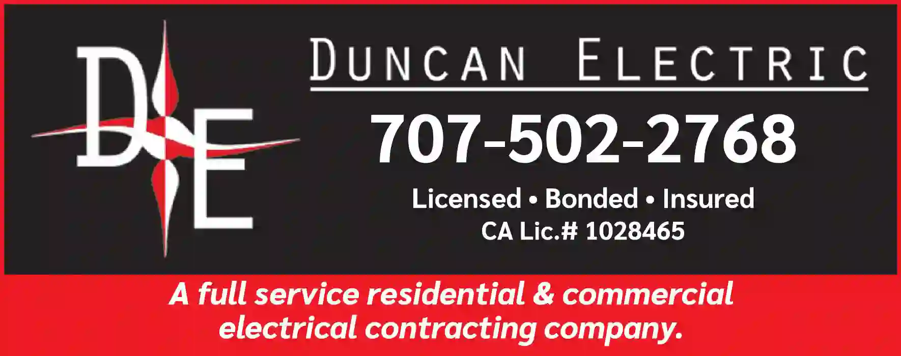 Electric Contractors print ad for Duncan Electric