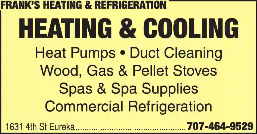 Heating Contractors print ad for Frank's Heating & Refrigeration
