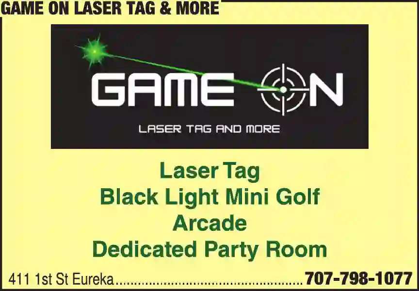 Birthday Parties print ad for Game On Laser Tag & More