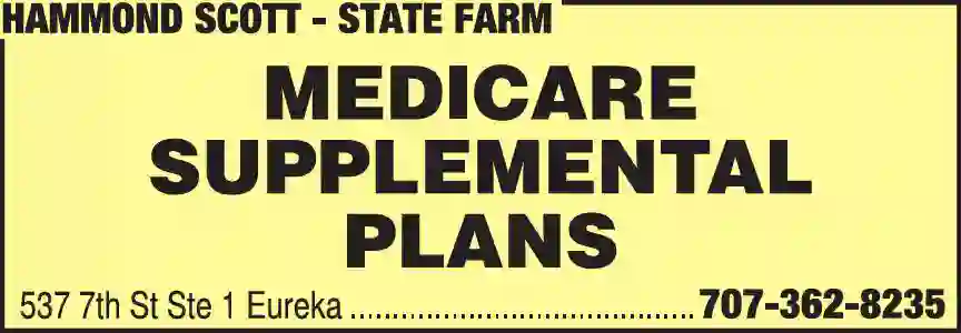 Medicare Supplemental Plans print ad for Hammond Scott ^ State Farm