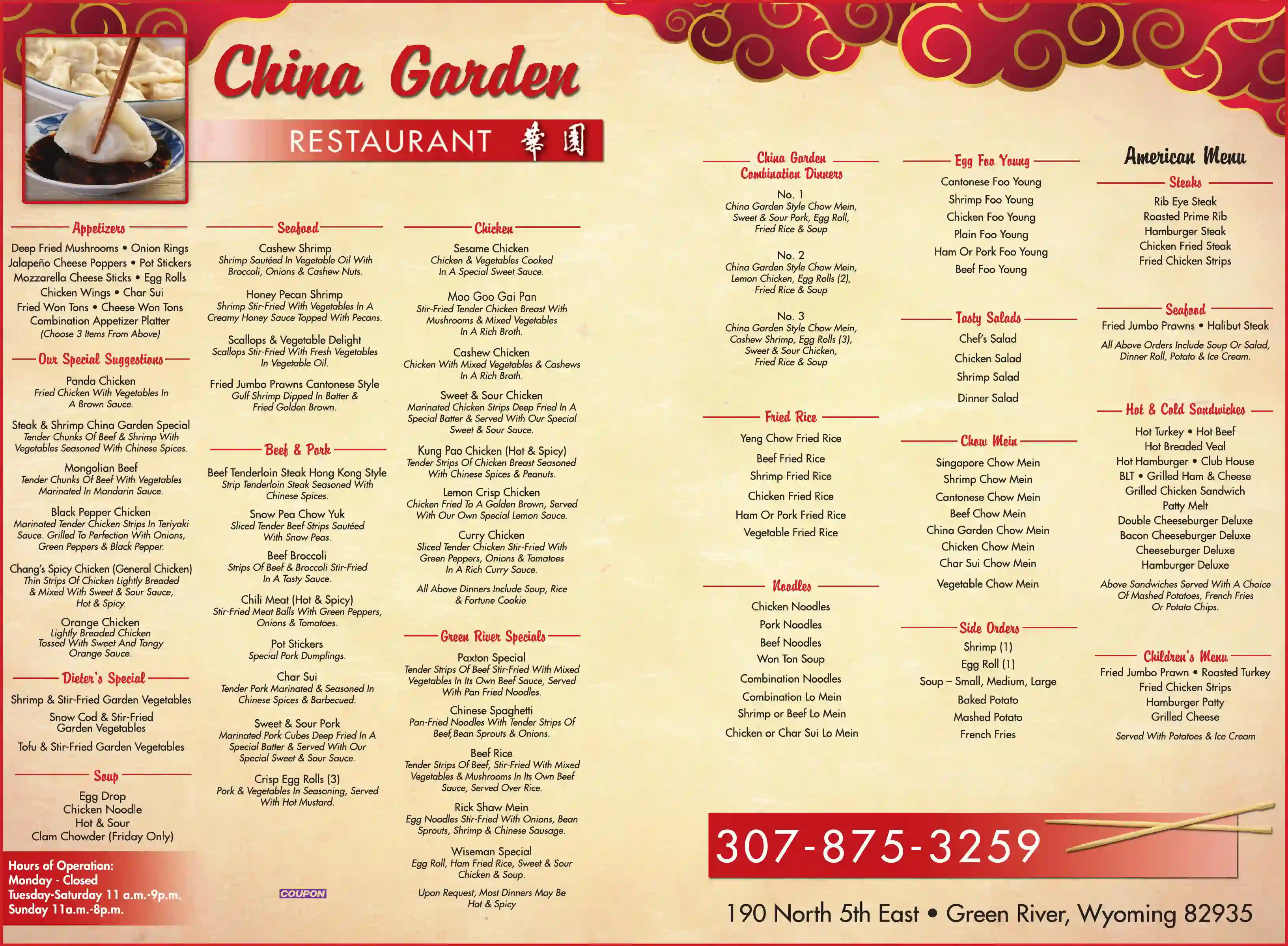 Restaurants print ad for China Garden Restaurant